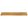 Live Edge Solid Wood Table Top - 110x40 cm | HipoMarket UK