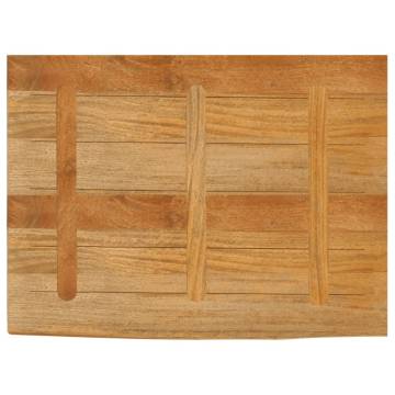 Live Edge Mango Wood Table Top - 90x60 cm | Hipo Market