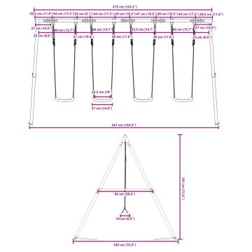 Outdoor Swing Set with 4 Swings - Fun for Kids | Hipo Market