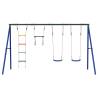 Outdoor Swing Set with Swings, Trapeze & Ladder - Hipomarket