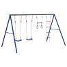 Outdoor Swing Set with Swings, Trapeze & Ladder - Hipomarket