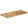 Live Edge Solid Mango Wood Table Top 80x40 cm | HipoMarket