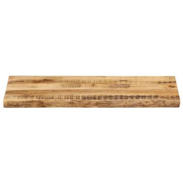 Live Edge Solid Mango Wood Table Top 80x40 cm | HipoMarket