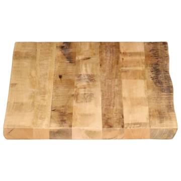 Live Edge Solid Wood Table Top - 100x60 cm | HipoMarket