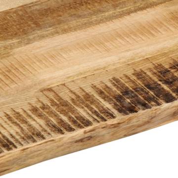 Live Edge Solid Mango Wood Table Top - 70x60 cm