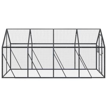 Aviary Anthracite 1.79x4x1.85m Aluminium - Durable Bird Cage