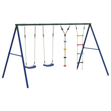 Outdoor Swing Set with Swings, Ladder & Disc Swing - HipoMarket