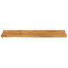 Live Edge Solid Wood Table Top - 100x30 cm | HipoMarket UK