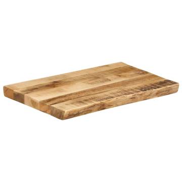 Live Edge Solid Mango Wood Table Top - 50x40cm | Hipo Market