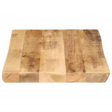 Live Edge Solid Mango Wood Table Top - 50x40cm | Hipo Market