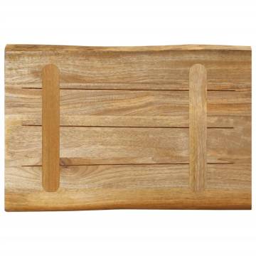 Live Edge Solid Mango Wood Table Top - 50x40cm | Hipo Market