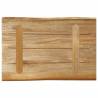 Live Edge Solid Mango Wood Table Top - 50x40cm | Hipo Market