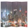 Folding Room Divider 200x170 cm New York by Night | HipoMarket