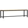 Dining Bench 160 cm - Solid Rough Mango Wood | Hipo Market