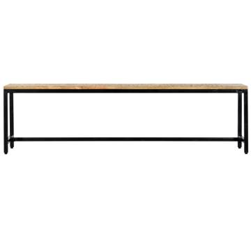 Dining Bench 160 cm - Solid Rough Mango Wood | Hipo Market