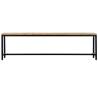 Dining Bench 160 cm - Solid Rough Mango Wood | Hipo Market