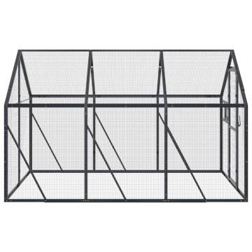 Aviary Anthracite 1.79x3x1.85m Aluminium - Secure & Spacious