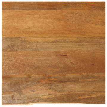 Table Top Live Edge Solid Wood Mango - 80x80x2.5 cm