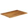 Live Edge Mango Wood Table Top - 100x80 cm | HipoMarket UK