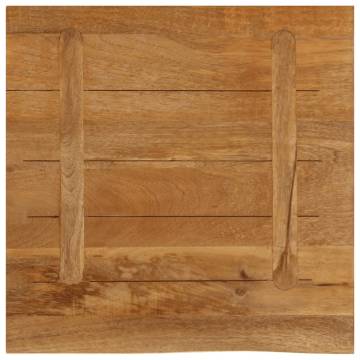 Live Edge Solid Wood Table Top - 60x60 cm | Hipo Market