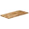 Live Edge Solid Mango Wood Table Top 110x60 cm | Hipo Market