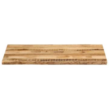 Live Edge Solid Mango Wood Table Top 110x60 cm | Hipo Market