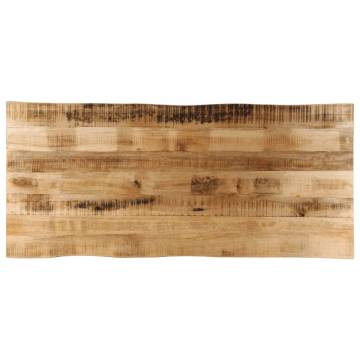 Live Edge Solid Mango Wood Table Top 140x60 cm | Hipo Market