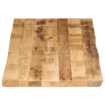 Live Edge Solid Mango Wood Table Top 140x60 cm | Hipo Market