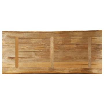 Live Edge Solid Mango Wood Table Top 140x60 cm | Hipo Market