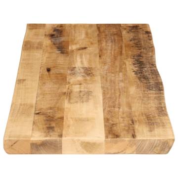 Live Edge Solid Wood Table Top - 120x40 cm | HipoMarket