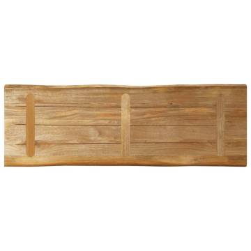 Live Edge Solid Wood Table Top - 120x40 cm | HipoMarket