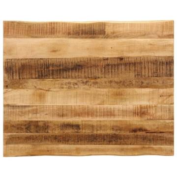 Live Edge Solid Wood Table Top - 90x80x3.8 cm | HipoMarket