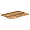 Live Edge Solid Wood Table Top - 90x80x3.8 cm | HipoMarket