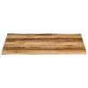 Live Edge Solid Wood Table Top - 90x80x3.8 cm | HipoMarket