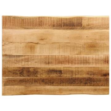 Live Edge Solid Wood Table Top - 70x60 cm | HipoMarket