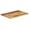 Live Edge Solid Wood Table Top - 70x60 cm | HipoMarket