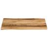 Live Edge Solid Wood Table Top - 70x60 cm | HipoMarket