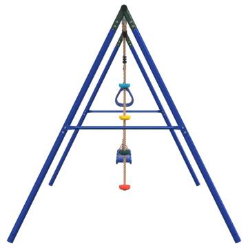 Outdoor Swing Set with Swings, Trapeze & Disc Swing | HipoMarket