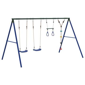 Outdoor Swing Set with Swings, Trapeze & Disc Swing | HipoMarket