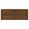 Wall Shoe Cabinet Brown Oak - Space-Saving Storage 100x35x38 cm