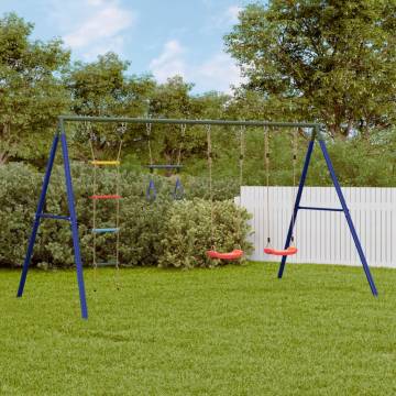 Outdoor Swing Set with Swings, Trapeze & Ladder | Hipomarket