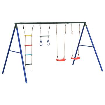 Outdoor Swing Set with Swings, Trapeze & Ladder | Hipomarket