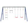 Outdoor Swing Set with Swings, Trapeze & Ladder | Hipomarket