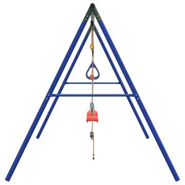 Outdoor Swing Set with Swings, Trapeze & Ladder | Hipomarket