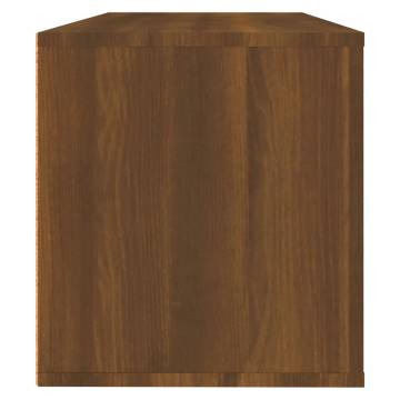 Wall Shoe Cabinet Brown Oak - Space-Saving Storage 100x35x38 cm