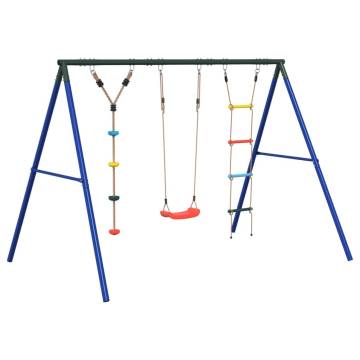 Outdoor Swing Set with Ladder & Disc Swing | Hipomarket