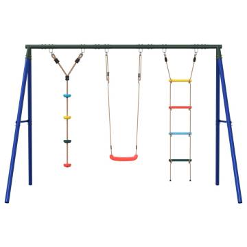 Outdoor Swing Set with Ladder & Disc Swing | Hipomarket