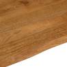 Live Edge Solid Wood Table Top - 100x80 cm | HipoMarket