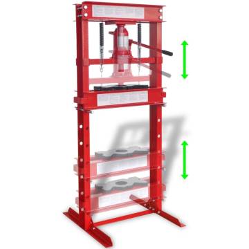 Shop Press 20 Ton Red - Heavy-Duty H-Frame Press