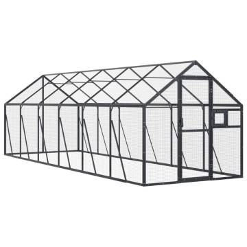 Aviary Anthracite Aluminium 1.79x6x1.85m | HipoMarket